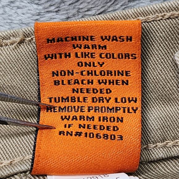 Duluth Trading Shorts Womens 6 Tan Canvas 40 Grit Carpenter Mid Rise Workwear - Picture 8 of 15